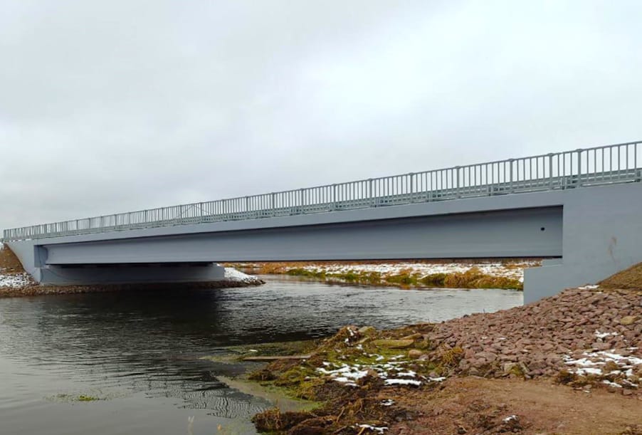 Ленобласть: под Гатчиной капитально отремонтирован мост через Ижору